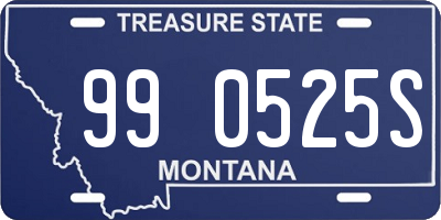 MT license plate 990525S