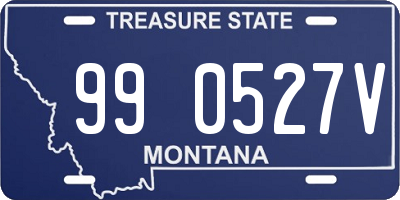 MT license plate 990527V