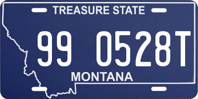 MT license plate 990528T