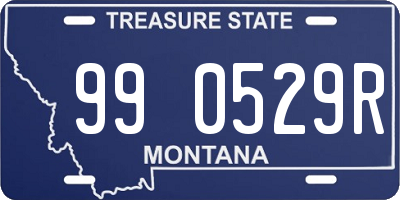 MT license plate 990529R