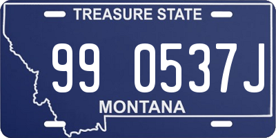 MT license plate 990537J