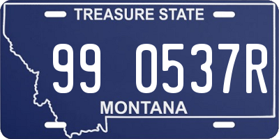 MT license plate 990537R