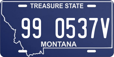 MT license plate 990537V