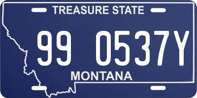 MT license plate 990537Y