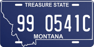 MT license plate 990541C