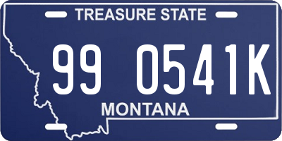 MT license plate 990541K