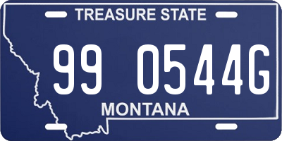 MT license plate 990544G