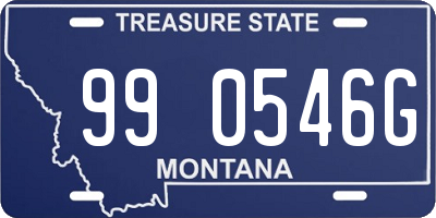 MT license plate 990546G