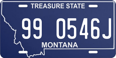 MT license plate 990546J