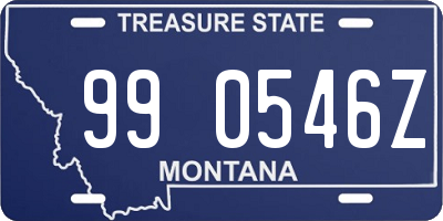 MT license plate 990546Z