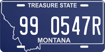 MT license plate 990547R