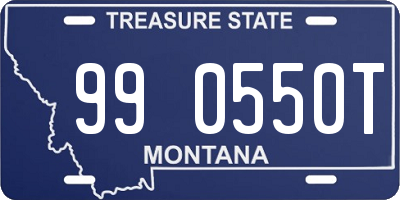 MT license plate 990550T