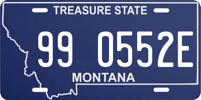 MT license plate 990552E