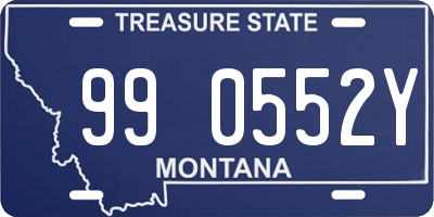 MT license plate 990552Y