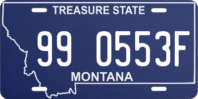 MT license plate 990553F