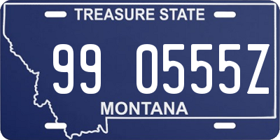 MT license plate 990555Z