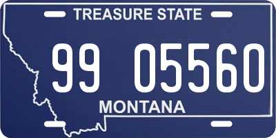 MT license plate 990556O