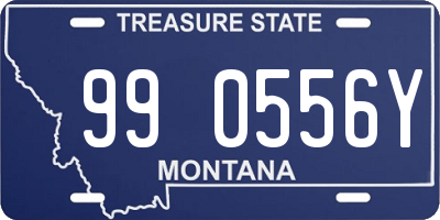 MT license plate 990556Y