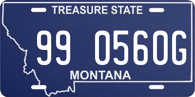 MT license plate 990560G