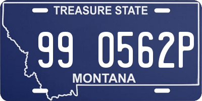 MT license plate 990562P