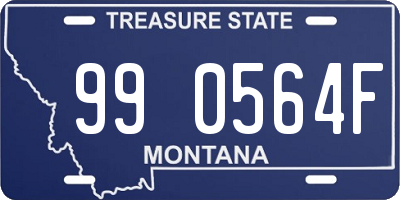 MT license plate 990564F