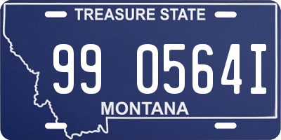 MT license plate 990564I