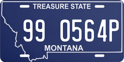 MT license plate 990564P