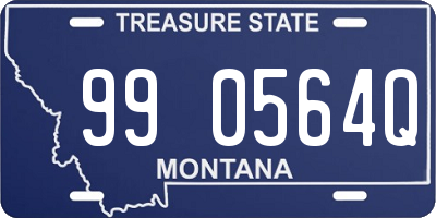 MT license plate 990564Q