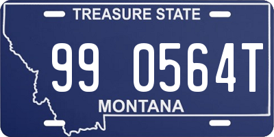 MT license plate 990564T