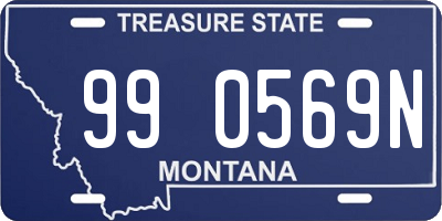 MT license plate 990569N