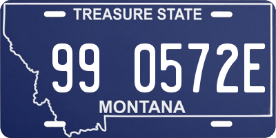 MT license plate 990572E