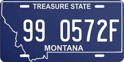 MT license plate 990572F