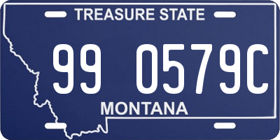 MT license plate 990579C