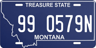 MT license plate 990579N