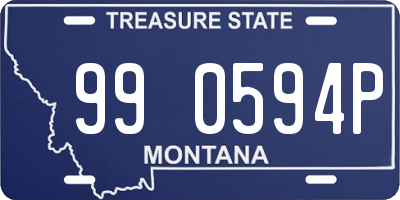 MT license plate 990594P