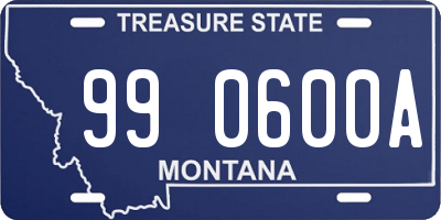 MT license plate 990600A