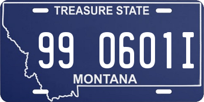 MT license plate 990601I