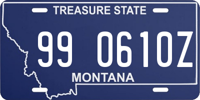 MT license plate 990610Z