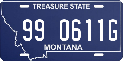 MT license plate 990611G