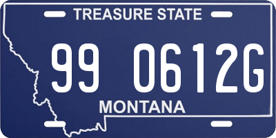 MT license plate 990612G