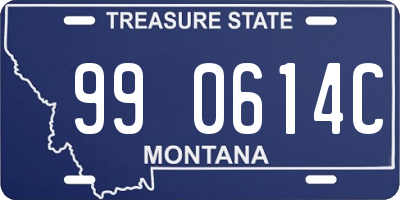 MT license plate 990614C