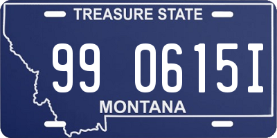 MT license plate 990615I