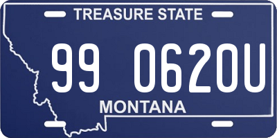 MT license plate 990620U