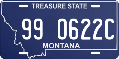 MT license plate 990622C