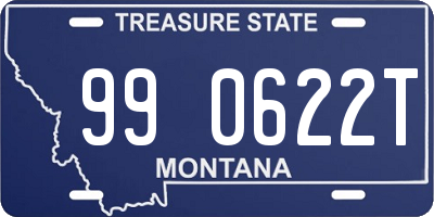 MT license plate 990622T