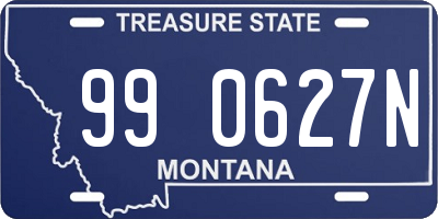 MT license plate 990627N