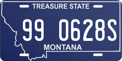 MT license plate 990628S