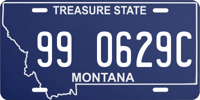 MT license plate 990629C