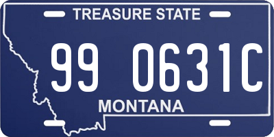 MT license plate 990631C