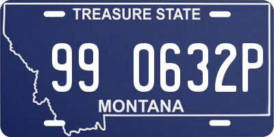 MT license plate 990632P